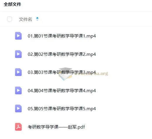 2026年优路考研数学全程班基础阶段课程（赵军等）