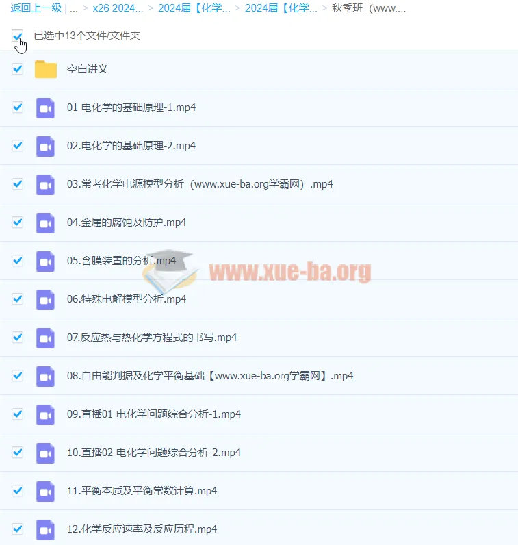 李政2024高三高考化学秋季班