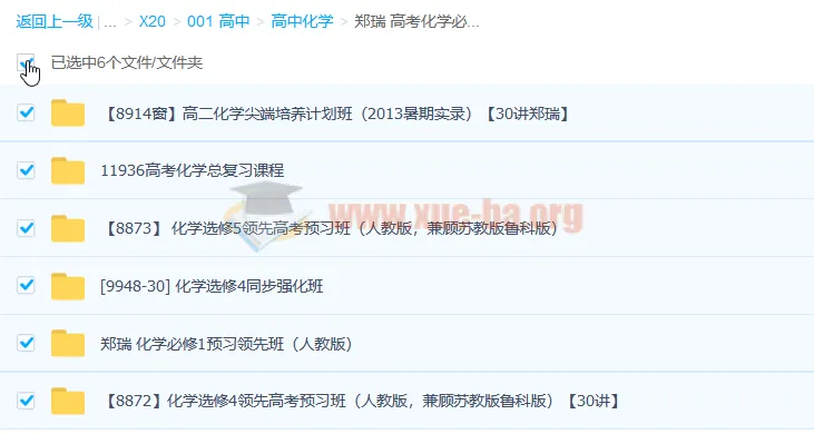 郑瑞高考化学必修选修合集课程(视频+讲义)