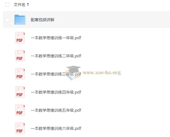 小学数学1-6年级《举一反三》思维训练资源