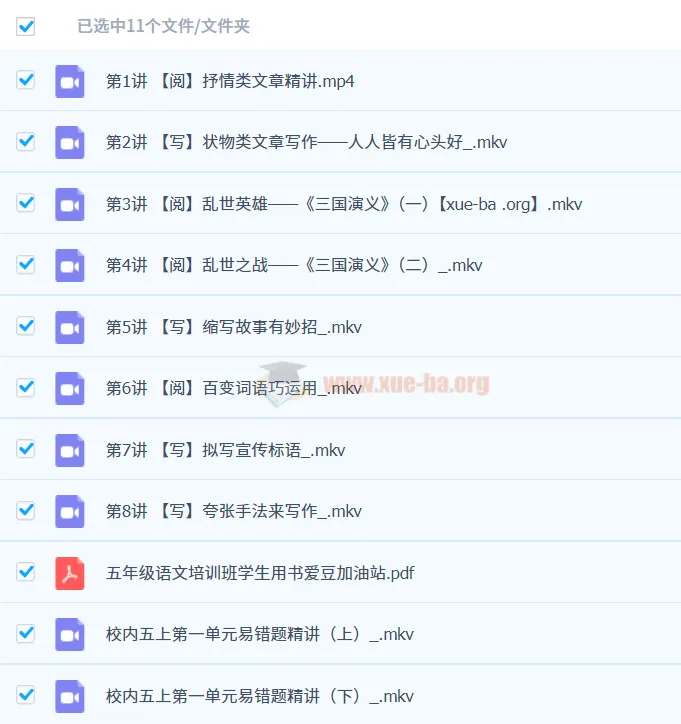 2023秋上四升五五年级语文A+课程(张弛)