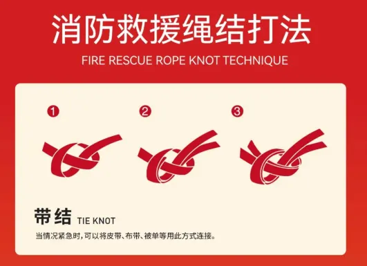 消防安全救援:24种关键绳结打法教程