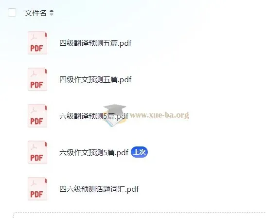 四六级保命：翻译与作文预测资料