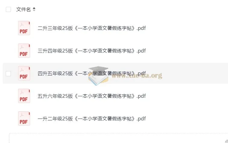 《一本小学语文暑假练字帖(25版)》