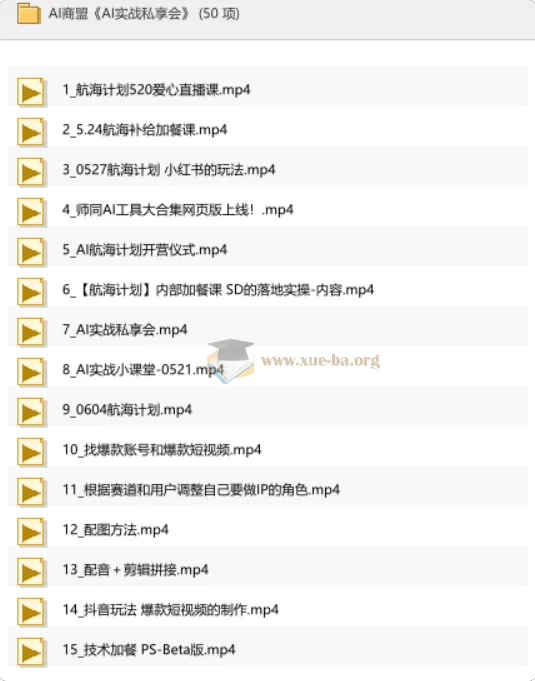 AI商盟《AI实战私享会》:全面AI自媒体实战课程