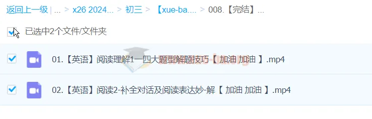 2024中考英语阅读理解一本通(完结版)