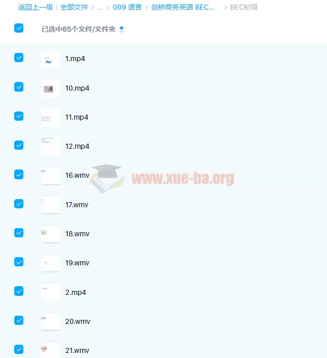 剑桥商务英语BEC初级+中级+高级视频教程全集