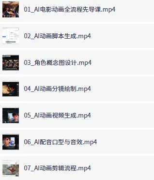AI电影动画全流程先导课：豆包AI+即梦+Vidu+MINIMAX实战入门