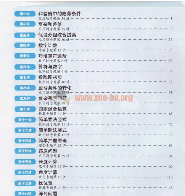 小学数学小蓝本：高思课本全年级电子版合集