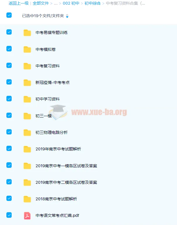中考复习资料合集：224份精华文档，助你冲刺高分