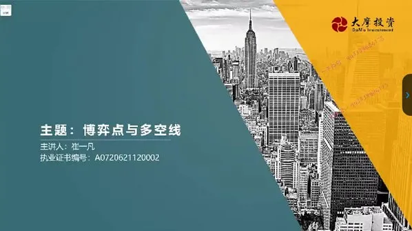崔一凡《拈天绝技》博弈点与多空线+断层交易体系实战课程