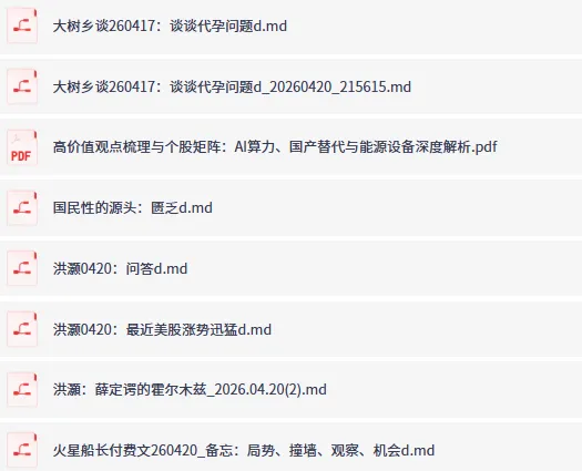 全网付费文章·大佬文集圈·学习先锋·精选研报(4月20日更新)