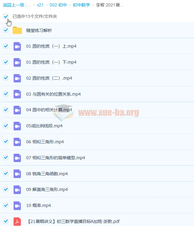 李智 2021暑 初三数学目标A+浙教版10讲精讲(含讲义)