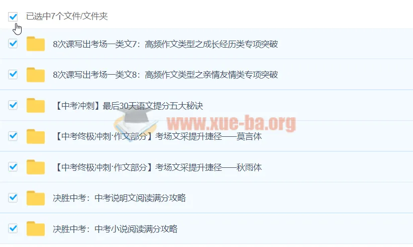 初中语文专题包:中考阅读与作文冲刺攻略合集