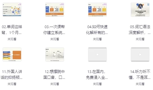 一个月记忆20000单词:象形记忆+词根词缀+美语发音英语学习视频合集