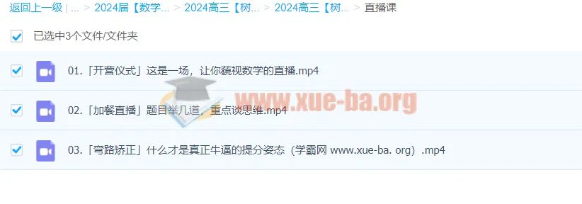2024高三高考数学 树成林数学 一轮复习课程