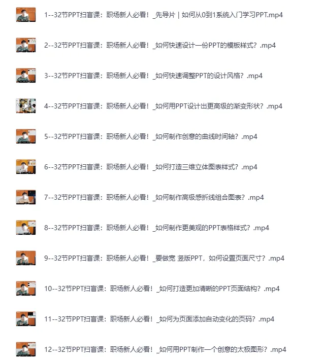 B站付费课程:旁门左道PPT八合一+PPT高手修神记(MP4视频教程)