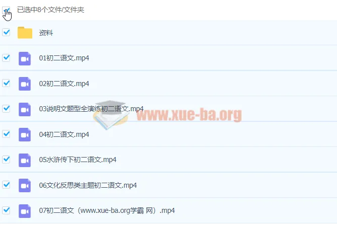 2021八年级语文寒假特训(7讲)段微微 完结