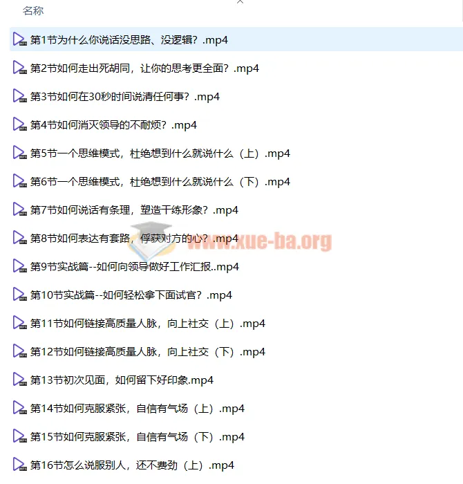 【沟通表达】霄云姐沟通表达课 让说话有逻辑、高情商－－职场人必学