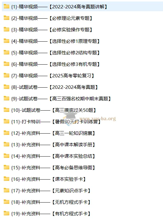 高考化学一轮复习系统（A+）1期——真题精讲+专题视频+手卡资料全打包