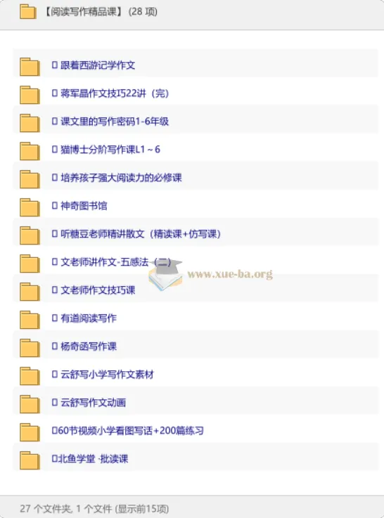 阅读写作精品课：名著精读与作文技法一站式提升