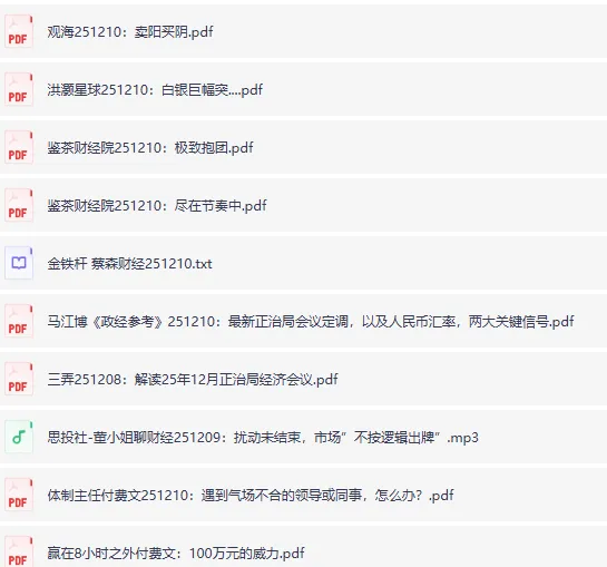 全网付费文章-大佬文集圈 学习先锋 精选研报 12月10日 热门资源合集