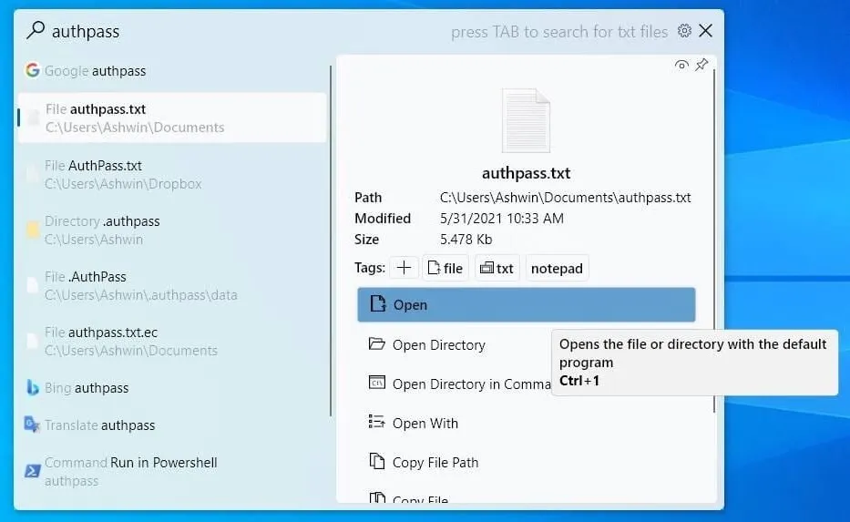 FluentSearch 工作流搜索启动器 v1.0.0.43 便携版