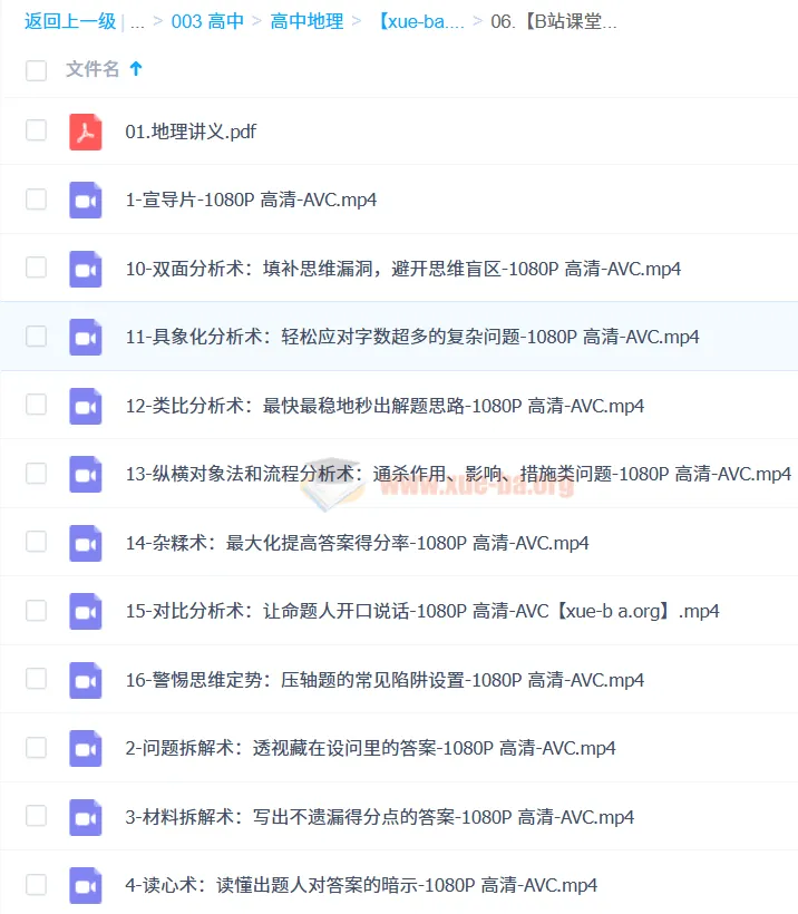 高中地理万能解题方法课 苏苇如 选择题大题通杀技巧