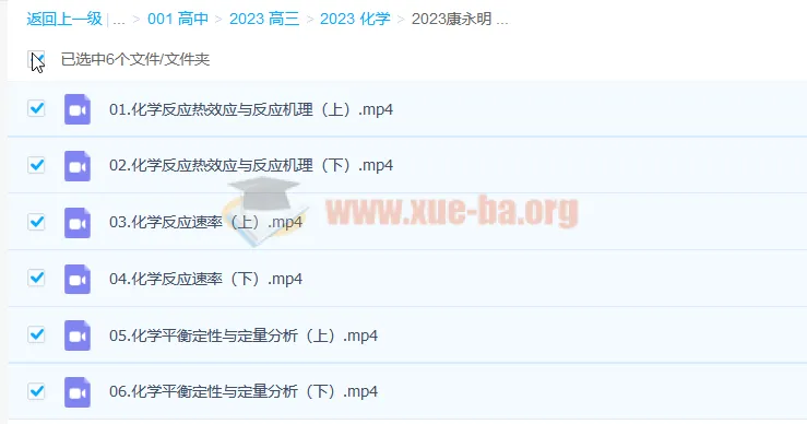 2023高考化学康永明全程班第一阶段+第二阶段更新6讲