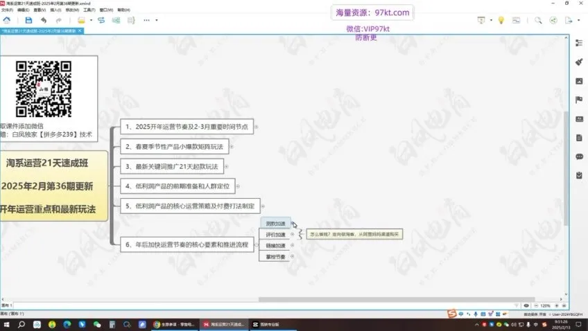 白凤电商21天淘系运营速成班:2025最新玩法+万相台无界