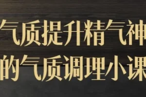 迷罗气质提升精气神的气质调理小课