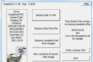 Drive SnapShot 1.50.0.1436 汉化版：系统热备份利器