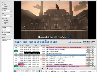 开源字幕编辑软件 Subtitle Workshop v6.2.12 中文免费版
