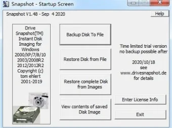 Drive SnapShot 1.50.0.1436 汉化版：系统热备份利器