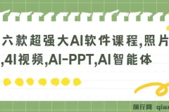 六款强大AI软件课程：照片说话唱歌、AI视频与PPT制作等