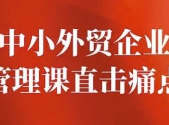 中小外贸企业管理课：直击痛点，提升管理智慧