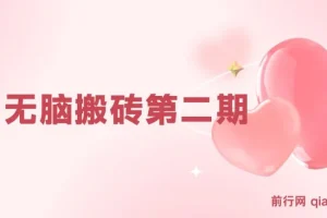 搏金汇小白无脑搬砖课程第二期