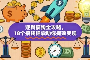 《逐利搞钱全攻略：18个实战锦囊助力提效变现》