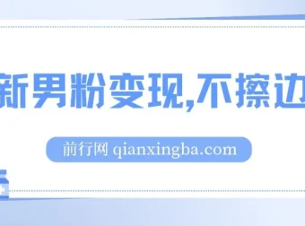 最新男粉变现项目：不擦边不封号，日入超300