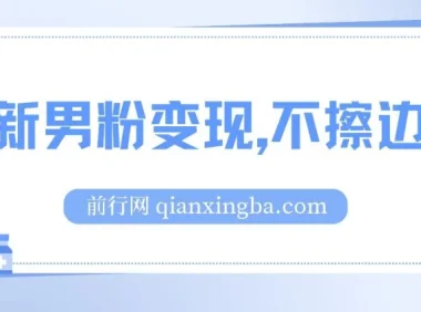 最新男粉变现项目：不擦边不封号，日入超300