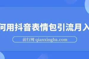 抖音表情包引流：月入两万秘籍