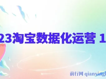 2023淘宝数据化运营十四式
