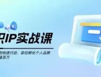 知识IP创业实操课：从0到1孵化个人品牌，实现价值跃升