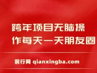 跨年朋友圈推广项目：轻松操作日入200+