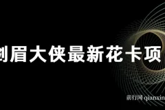 剑眉大侠花卡项目资料集