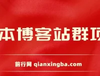 无本博客站群项目课程