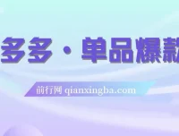 拼多多单品爆款班：5节直播课打造超级爆款