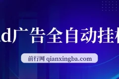 AD广告全自动挂机项目：单日收益可达500+，支持矩阵放大