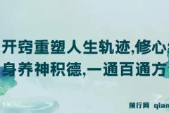 《开窍：修心练身养神积德，重塑人生轨迹的方法论》