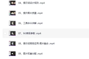 《Midjourney AI绘画大师班：从入门到精通课程》